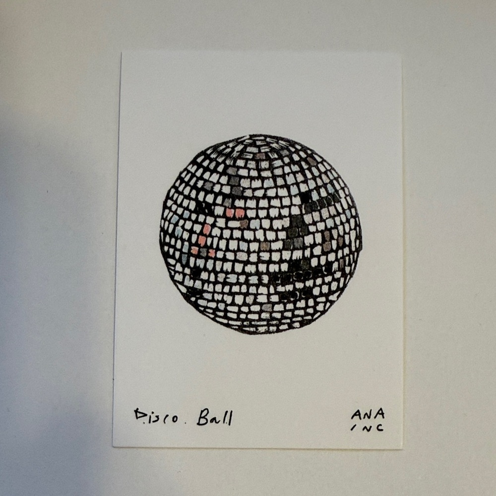 Ana Inciardi Mini Print, Disco Ball